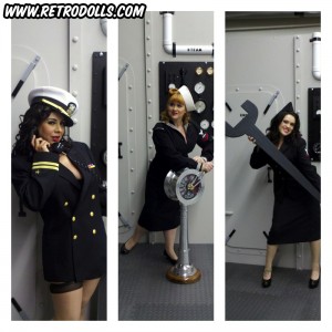 Retrodolls WWII Navy themed pinup shoot day