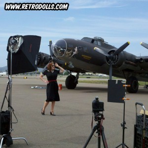 Memphis Belle B-17 WWII Pinup Shoot